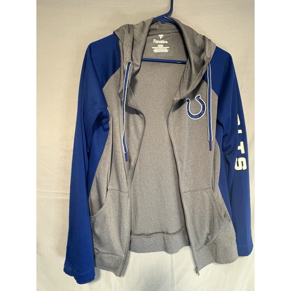 Women’s Medium Colts Zip Up Hoodie Jacket NFL Football Team Apparel Fanatics